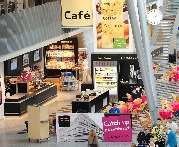 Billund Lufthavn - Square cafe og kiosk i Central hallen