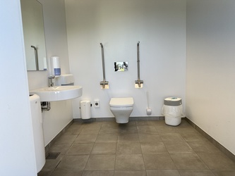 Naturkraft - Toilet at the entrance after ticketing