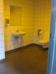 Handicaptoilet på Viborg Busterminal