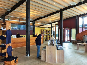 Fregatten Jylland - 1. Hovedindgang, billetsalg / museumsbutik og udstilling