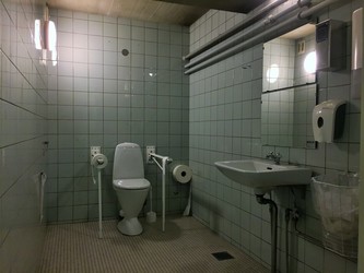Museum Østjylland - Handicaptoilet i kælderplan