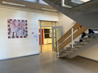 Mølleskolen Ry - 6. Sydfløjen - kælderplan - faglokalerne til billedkunst og håndarbejde