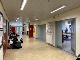 Mølleskolen Ry - 6. Sydfløjen - kælderplan - faglokalerne til billedkunst og håndarbejde