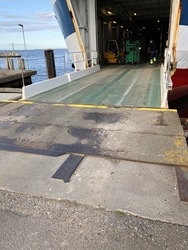 Sejerøfærgen - Passagerer i bil fra Havnsø