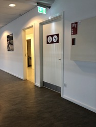 Danmarks Jernbanemuseum - Danish Railway Museum - Toilet (Balcony on the 1. floor)