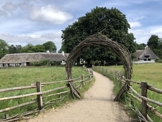 Frilandsmuseet -  Hovedindgangen og indretningen af området