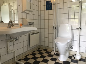 Frilandsmuseet - Toilet ved Landkiosken
